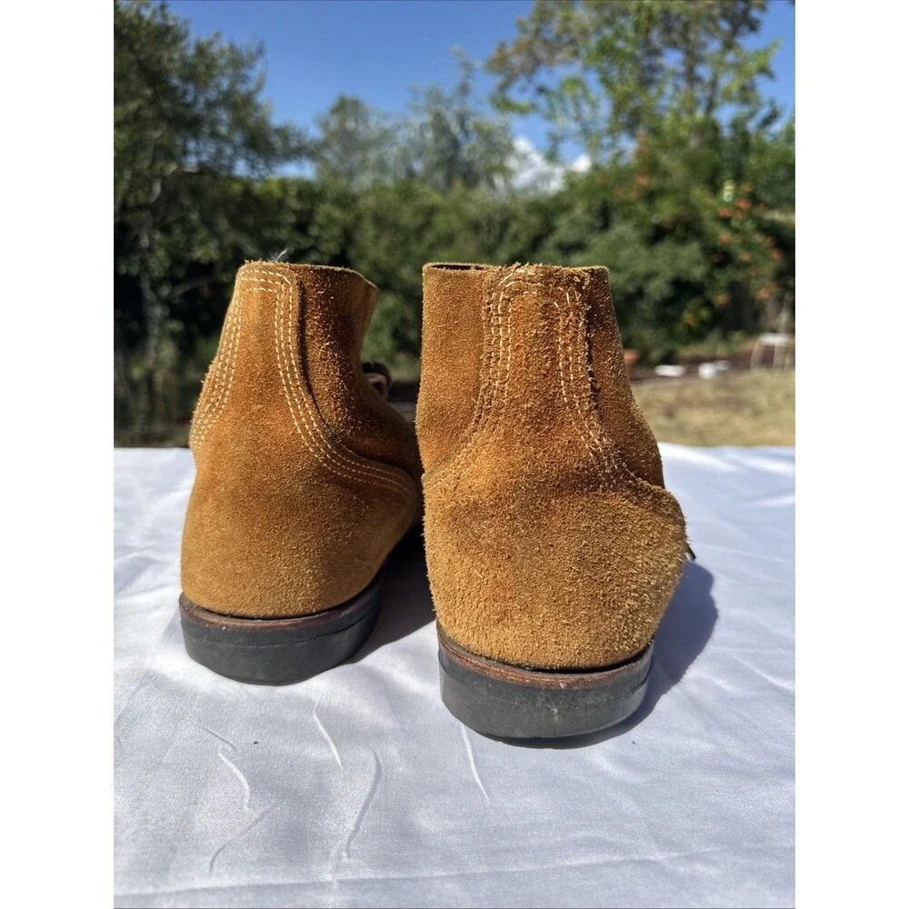 Men’s Snuff Suede Indiana Jones Chukka Ankle Boots Vintage Brown WW2 Boondock 15